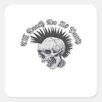 Party Till Death Do Us Party Halloween Square Sticker