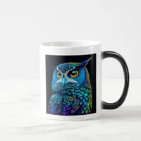 Ai generated Colorful Owl  Color Morph Mug