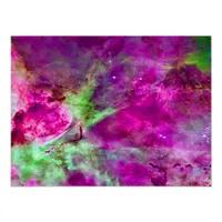 Eta Carinae Nebula Enhanced Purple Poster