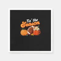 Tis Season Pumpkin Spice Latte Halloween Fall Foot Napkins