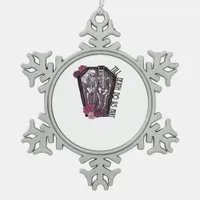 Till Death Do Us Part, Costume Idea Snowflake Pewter Christmas Ornament