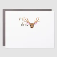 Oh Deer Artistic Style  Car Magnet