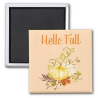 Orange Hello Fall Shades of Autumn Kitchen  Magnet