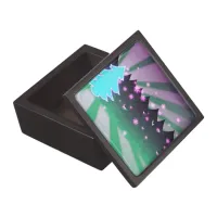 Christmas Trees Shades of Green Gift Box