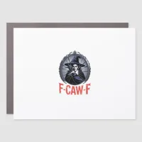 F-Caw-F Classic Retro Graphic Car Magnet