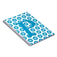 Notebook - Initial with Snowflake Pattern