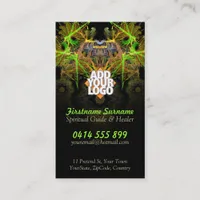 Shaman Warrior Fractal Artistry Business Cards