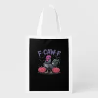F Caw F Funny Chicken Classic Simple Clean Style Grocery Bag