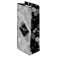 Elegant 10th Tin Wedding Anniversary Celebration Wine Gift Bag