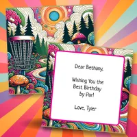 Best Birthday by Par | Retro Disc Golf Card