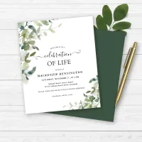 Budget Botanical Celebration of Life Memorial