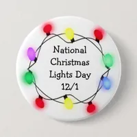 December 1st is National Christmas Lights Day Button