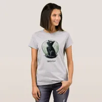 Halloween Black Cat T-Shirt