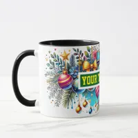 Christmas Bulbs Ornaments Coffee Mug