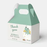 Cute Baby Dinosaur in Egg Gender Neutral Shower Favor Boxes