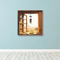 Open Window in the Desert  Canvas Print