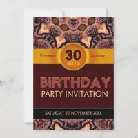 Choc Dots Earth Art Party Invitation