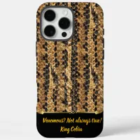 Beauty of patterned snakeskin iPhone 16 pro max case