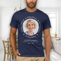 In Loving Memory Personalized Funeral Photo T-Shir T-Shirt