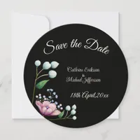 Elegant Floral Wedding Soft Botanical Romance Save The Date