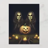 Halloween Twins Postcard