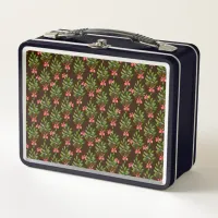 Christmas Hollies - Metal Lunchbox