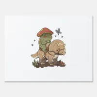 Cottagecore Frog  Aesthetic Mushroom Cute Goblinco Sign