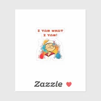 I Yam What I Yam Sweet Potato Thanksgiving Sloth Sticker