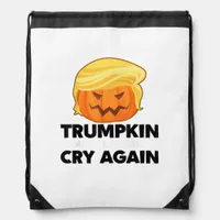 Make Liberals Cry Again Trumpkin Halloween Drawstring Bag