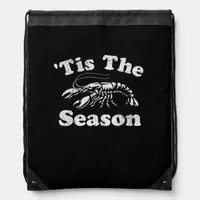 Tis The Season Funny Crawfish Boil Mardi Gras Caju Drawstring Bag