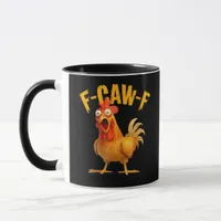 F-Caw-F Chicken Classic Retro Style Mug