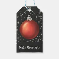 Chalkboard Christmas Bauble  Gift Tags