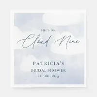 She is on Cloud Nine Bridal Shower Napkins