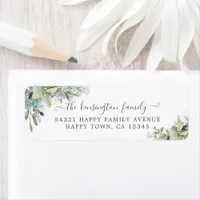 Elegant Eucalyptus Botanical Floral Label