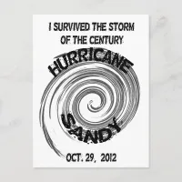 Hurricane Sandy Postcard