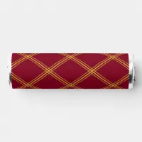 Classy Goldenrod & Burgundy Rhombus Pattern Breath Savers® Mints