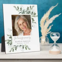 In Loving Memory Photo Funeral Eucalyptus Memorial Plaque