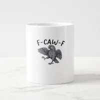 F-Caw-F Classic Minimal Clean Giant Coffee Mug
