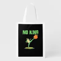 No Kings Portland Frog Protest – Funny Anti-Author Grocery Bag