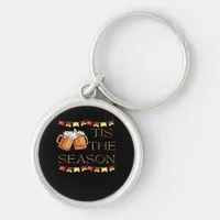 Tis The Season Oktoberfest Fun Beer Festival Fall  Keychain