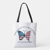 4th of July Butterfly  Tote Bag