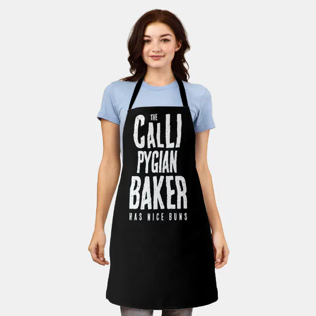 Funny The Callipygian Baker Has Nice Buns Apron