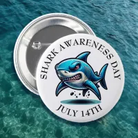 Shark Awareness Day is July 14th Button