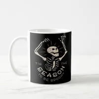 Tis The Season To Spooky Halloween Skeleton Vintag Coffee Mug