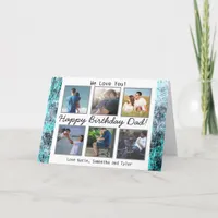 Personalized Photo Happy Birthday Dad Card