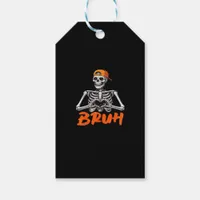 Bruh Skeleton Hand Heart Halloween Costumes Men Cl Gift Tags