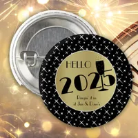 Hello 2025 New Years Button