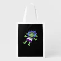 Goblincore Asexual Pride Goblin Classic Grocery Bag