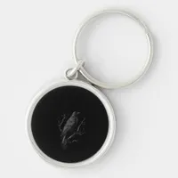 Crow, F-Caw-F Funny Bird Vintage Style Keychain