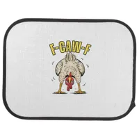 Funny Chicken Butt F-Caw-F Rooster Country Hen Chi Car Floor Mat